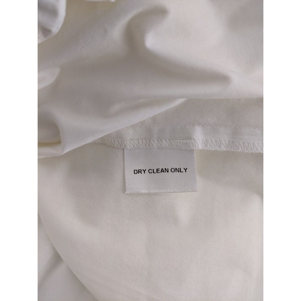Meredith Women's Top Size 10 Ivory Long Sleeve Button Front Blouse Ruffle NEW - Picture 13 of 13